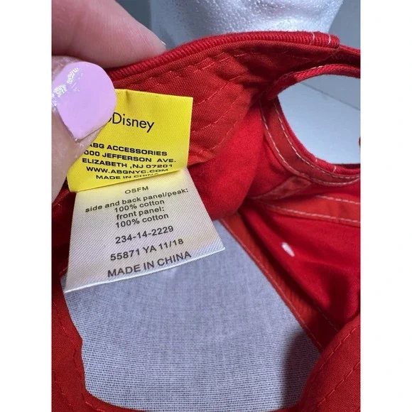 Child's Red / Black Baseball Cap - Disney Minnie Mouse‎ - Picture 6 of 8